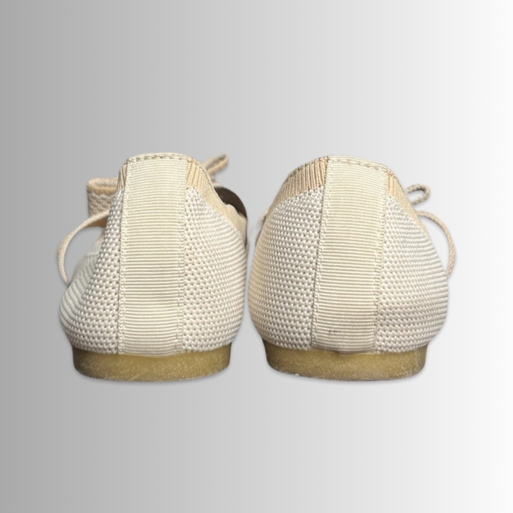 37. Rothy’s Style Off White Slip on Shoes, Top Bow, Adjustable Strap, Size 41. - Picture 4 of 8